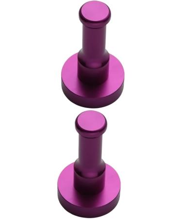 Zerodeko Metal Coat Hanger 2pcs Metal Clothes Hanger Black Robe Towel Hook Backpack Hooks for Wall Hat Towel Rack mediumx2pcs Purplex2pcs - Buy Online on GoSupps.com