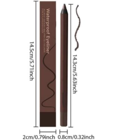  Mciluyaiio Waterproof Eyeliner Pencil 24 Hours 2 in 1 Eyeliner Pencil for Eyes and Eyebrows No Fading Soft Easy to Color (Cerue) - Buy Online on GoSupps.com