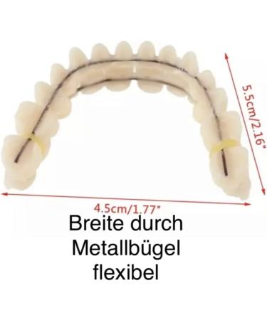 High-Quality Acrylic Dental Prosthesis - Upper & Lower Jaw Dentures A2 Shade | International Shipping Available - Buy Online on GoSupps.com