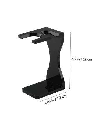 Premium Beard Brush Holder & Shave Brush Organizer - Electric Shaver Storage Rack & Razor Stand for Men | Acrylic Shaving Base - Buy Online on GoSupps.com