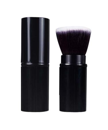 Makeup Brushes Retractable Brush Kabuki Makeup Brushes Foundation Brush Travel Face Kabuki Makeup Brush for Liquid Cream and Flawless Powder Cosmetics Black