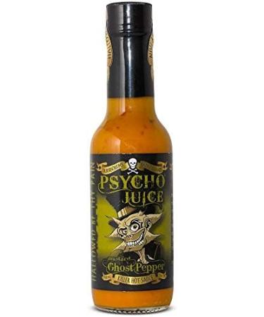 Psycho Juice | Dark Arts Wooden Chilli Sauce & Nuts Gift Set | Hot Mustard Sauce | 148ml | Psycho Nuts | Naga Covered Spicy Peanuts - Buy Online on GoSupps.com