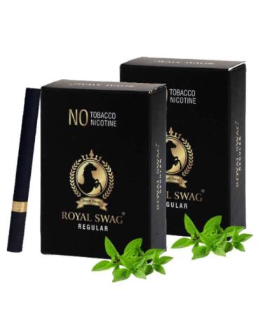 Royal Swag Ayurvedic Herbal Cigarettes 100% Tobacco Free & 100% Nicotine Free Regular 40 Sticks