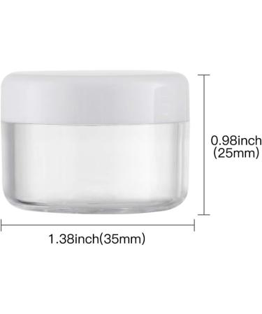 Toureal 15ml Plastic Cream Can Containers - 20 Pack White Cosmetic Jars with Lids for International Shipping - Buy Online on GoSupps.com