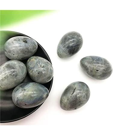 1PC Natural Labradorite Egg Crystal Crystals Gemstone Specimen Home Decor Gifts Natural Stones and Minerals - Buy Online on GoSupps.com