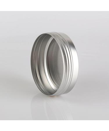 Zeoabsy 10-Piece 100ml Silver Aluminum Tins - Screw-Top Containers for Cosmetics Candles & Ointments | Includes 5 Spatulas & 1 Etiquette - Buy Online on GoSupps.com