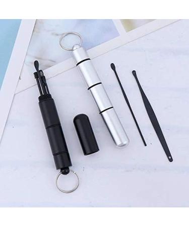 RLZCFF 6 Pcs Ear Wax Remover Spiral Ear Spoon Set - White-Fruit Peach Design | Portable Ear Cleaner Tools - Buy Online on GoSupps.com