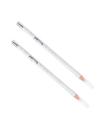 Beatifufu 2 Pieces Eyebrow Pen Eyeshadow Pen Eyebrow Filler Pen Eyeliner Pen Eyebrow Pencils Highlighter Pen Girl White Wooden Eyebrow Chalk