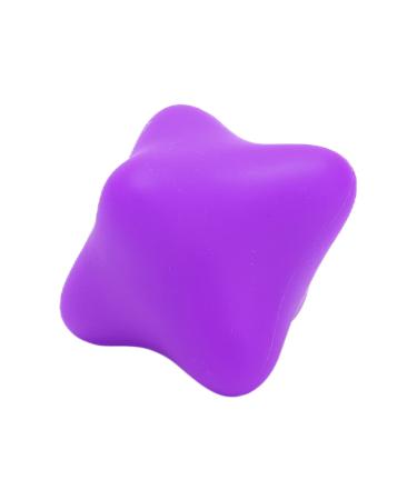 Reaction ball hexagonal reaction ball silicone reaction ball portable hexagonal ball comfortable reaction jumping balls for coordination mobility speed (purple)