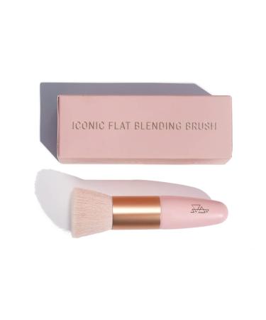 Iconic Flat Blending Brush - The Good Mineral | Best Brush for Loose Powder | Vegan