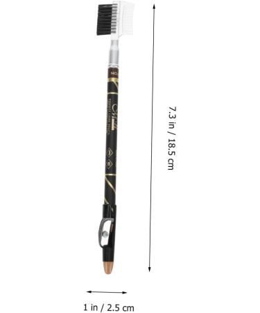 Mipcase 4pcs Two-in-one Eyebrow Pencil Black Eyeliner Pen Eyeliner Black Makeup Pencils with Eyebrow Comb - Buy Online on GoSupps.com