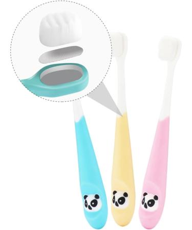 Minkissy Children's Toothbrush Set - 3D Bristles Tongue Cleaner & Oral Hygiene Tools | International Shipping - Buy Online on GoSupps.com