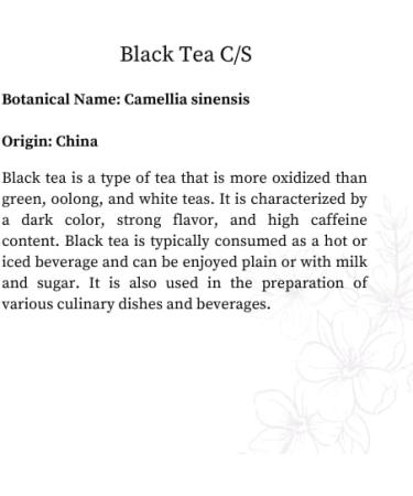 Black Tea C/S (114 G) - Buy Online on GoSupps.com