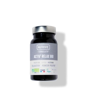 Activ'Relax Bio Formulactiv – Vegan – NUTRIVIE – Made in France