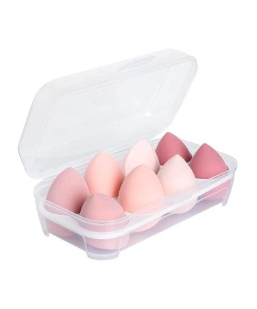 Beauty Blender,Dry and Wet Use Makeup Sponge Set, Makeup Sponges for Liquid,Powder, Cream, Multi-shape Foundation Makeup tools Makeup Egg Set (8 PCS, Pink) 8 Count (Pack of 1) Pink