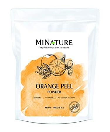 Orange Peel Powder by mi nature | 100g (3.5oz) | No chemicals added | Non GMO | For Hair & Skin Care | From India