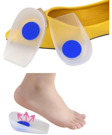 Buy Silicone Heel Liner Insoles - Thick Shock Absorption for Heel Spurs & Cracked Heels - Extra Soft Comfort - Large Size - International Shipping - Buy Online on GoSupps.com