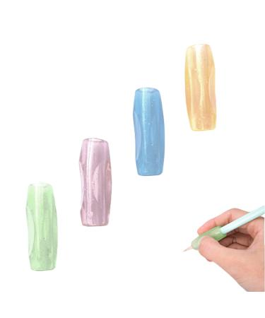 CCLKHY 4 Pieces Silicone Pen Grips Writing Aid Grip Pencil Grips for Children Students