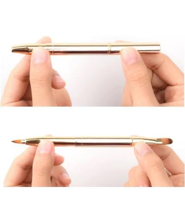 Retractable Lip Makeup Brush Lipstick Lip Gloss Brush Telescopic Dual Use Lip Eyeshadow Brush Beauty Tools (Color : Gold) - Buy Online on GoSupps.com
