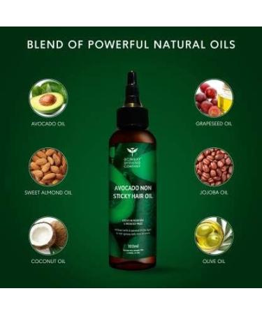 Bombay Shaving Co. Avocado & Grapeseed Hair Oil - Non-Sticky, Moisturizing & Frizz-Reducing (100ml) - Buy Online on GoSupps.com