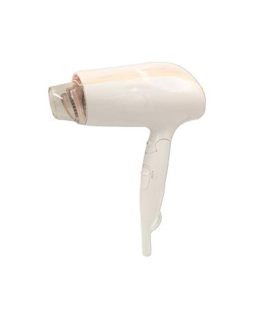 WolFum Lightweight Compact Blow Dryer with Folding Handle 1600W Fast Drying Low Noise Dc Motor with Hairdryer Bag 3 Heat Settings for Home or Travel/Pink Double The Comfort