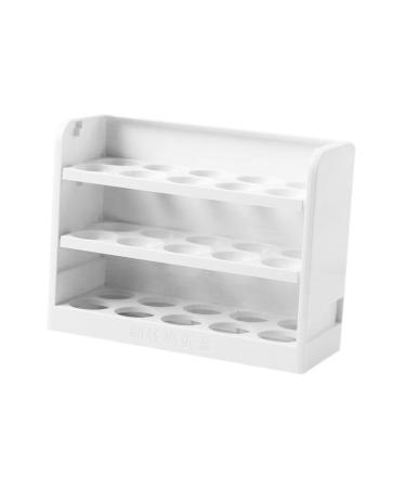 Uonlytech Refrigerator Storage Box Egg Preservation Holder Household Egg Holder Crisper Food Plastic White White 25X19.5X10CM