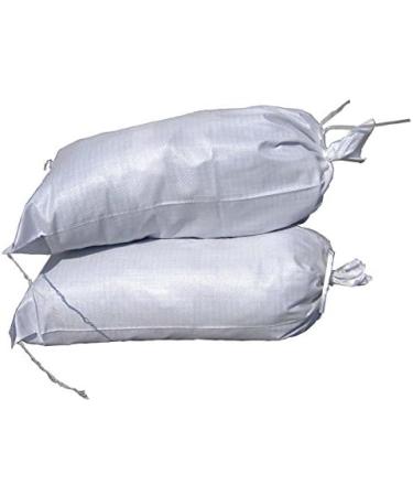MTB 14x26 Sand Bags 10-Pack, UV Protected White Woven Polypropylene w/Ties - Available in Various Sizes - Buy Online on GoSupps.com