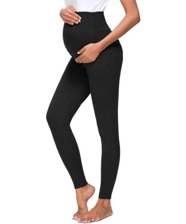 Love2Mi Maternity Tights Leggings - Comfy Stretch Pregnancy Pants - Black - Buy Online on GoSupps.com