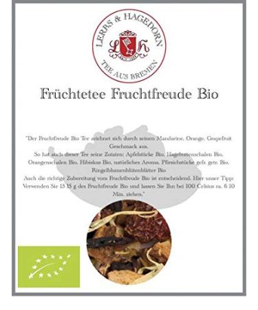 Lerbs & Hagedorn Lerbs & Hagedorn Fruchtfreude Organic Fruit Tea for Mandarin Orange Grapefruit Approx. 1 kg (81 l) Organic Apple Pieces Organic Orange Peel