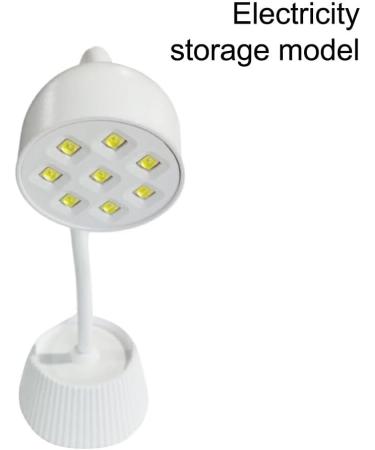 dijiusidy Nail Dryer Flexible Gooseneck Adjustable LED Hands-free Manicure Polish Gel Lamp Lighting Home Fingernail Light Rechargeable - Buy Online on GoSupps.com