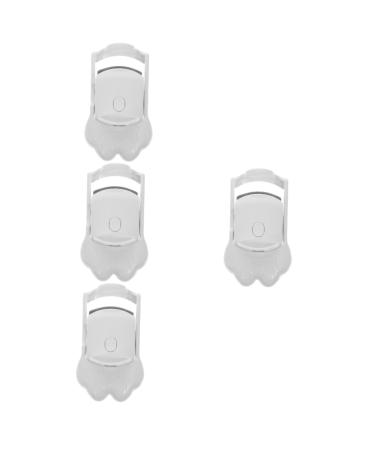 FOMIYES 4pcs Electric Eyelash Curler Rechargable Batteries Household Eyelash Heater Makeup Accessories Eyelash Holder Electric Lash Curler Heating White D Battery