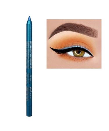 Colourful Long-lasting Eyeliner Pencil Pearl The Shadows Pen Waterproof Not Blooming Make Up Comestics Long-lasting Eye Pencil comes with a free pencil sharpener(09 sky blue)