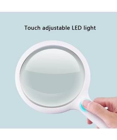Reading Magnifier LED Illuminated Magnifying Glass Magnifier with Lights Handheld Magnifier for Kids Seniors Hobby Observation Magnifying Glass - Buy Online on GoSupps.com