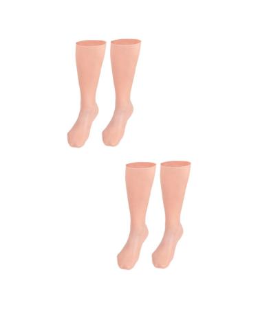 Ipetboom 2 Pairs Exfoliating Moisturizing Socks Cracked Feet Moisturizing Socks Womens High Heels Dry Heels Socks Heel Crack Socks Girl Heels Moisturizing Foot Socks Sebs Women's Socks