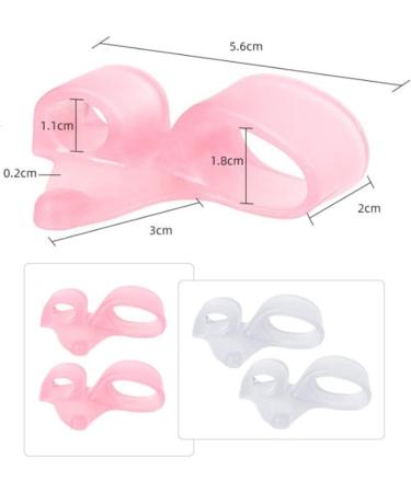 Soft Gel Toe Separators - 2 Pairs for Toe Alignment & Pain Relief (White) - Buy Online on GoSupps.com
