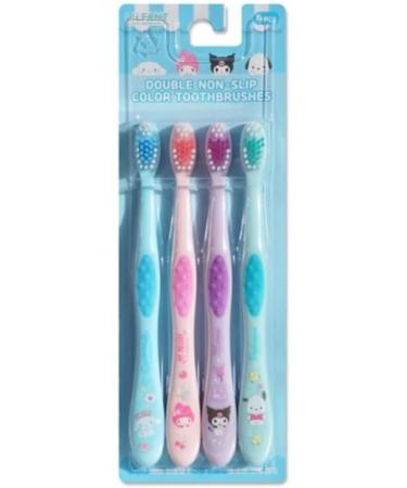 Buy Set of 4 Cute Compact Toothbrushes - Assorted Colors for Effective Oral Care | International Shipping Available - Buy Online on GoSupps.com