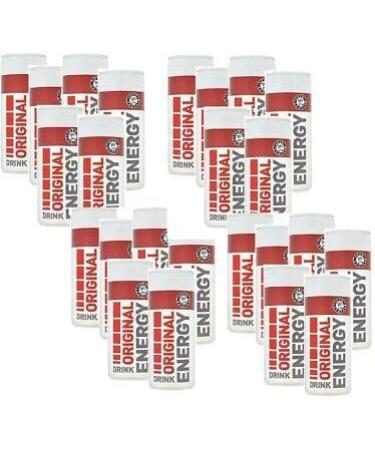 Euro Shopper Original Energy Drink 250ml (Pack of 24) | Boost Your Day with Refreshing Energy | Carbonated Mixed Fruit flavour Drink with Sugar - Buy Online on GoSupps.com