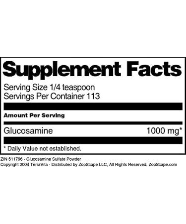 Glucosamine Sulfate Powder (4 oz ZIN: 511796) - 3 Pack - Buy Online on GoSupps.com