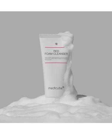 Medicube Red Foam Cleanser - Deep Cleanse for Acne-Prone Skin | 0.45% Salicylic Acid | Korean Skincare (120g) - Buy Online on GoSupps.com