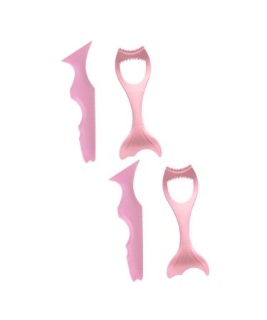 NOLITOY 4 Pcs Eyeliner Kit Silicone Molds Mascara Tools Makeup Aids Lipstick Makeup Tool Pads Protection