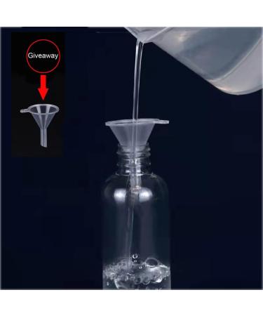 Ainkou 5pcs 100ml Clear Plastic Bottles Transparent Empty Bottles Refillable Bottles Travel Bottles Set for Travel or Cosmetic with 2pcs Small Funnels - Buy Online on GoSupps.com
