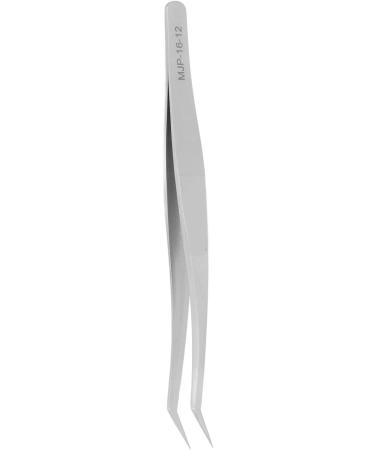 Precision Stainless Steel Tweezers - Slant Tip for Eyelash Plant Grafting & Hair Removal | International Shipping Available - Buy Online on GoSupps.com