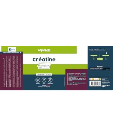Cr atine CREAPURE Augmentation de la Force + Performances 120 G lules v g tales Made in FR Test e en laboratoire ind pendant Eco-responsable Aqeelab - Buy Online on GoSupps.com