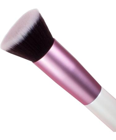 Oscar Charles Foundation Brush C129 Flat Top foundation brush for liquid Makeup Brush Pink/White - Buy Online on GoSupps.com