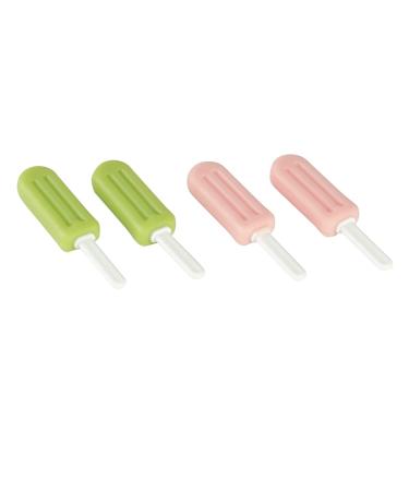 TEONEI Teeth Chewies Aligner Popsicle Silicone Chewies with Grip Handles Dental Chewies Aligner Removal Tool Mouth Care Tool 4PCS