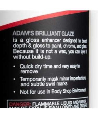 Adam's Brilliant Glaze 16oz - Deep Wet Shine - Easy On/Off - 1 Pound - Buy Online on GoSupps.com