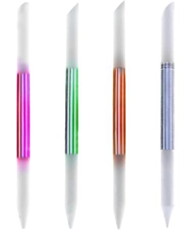 Glass Cuticle Pusher Manicure Stick Nail Cuticle Remover Tools Rosy Brushes - Buy Online on GoSupps.com