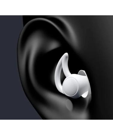 2 Reusable Ear Plugs for Sleeping Noise Cancelling - Soft Earplugs for Sleeping  Hearing Protection Earplugs for Noise Reduction  Silicone Earplugs for Sleeping  Concerts  Motorcycles  Work (Black)