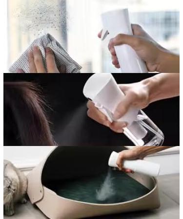 Relief 500ml Continuous Mist Sprayer with Hypochlorous Acid Tablets - Versatile Fine Mist Spray Bottle for Home Salon & Gardening (Black) Black Sprayer - Buy Online on GoSupps.com