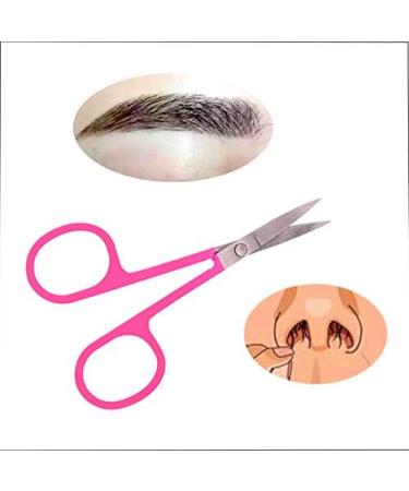 Hoyuji Magnetic Eyelash & Brow Scissors Set Stainless Steel, Pink - Buy Online on GoSupps.com